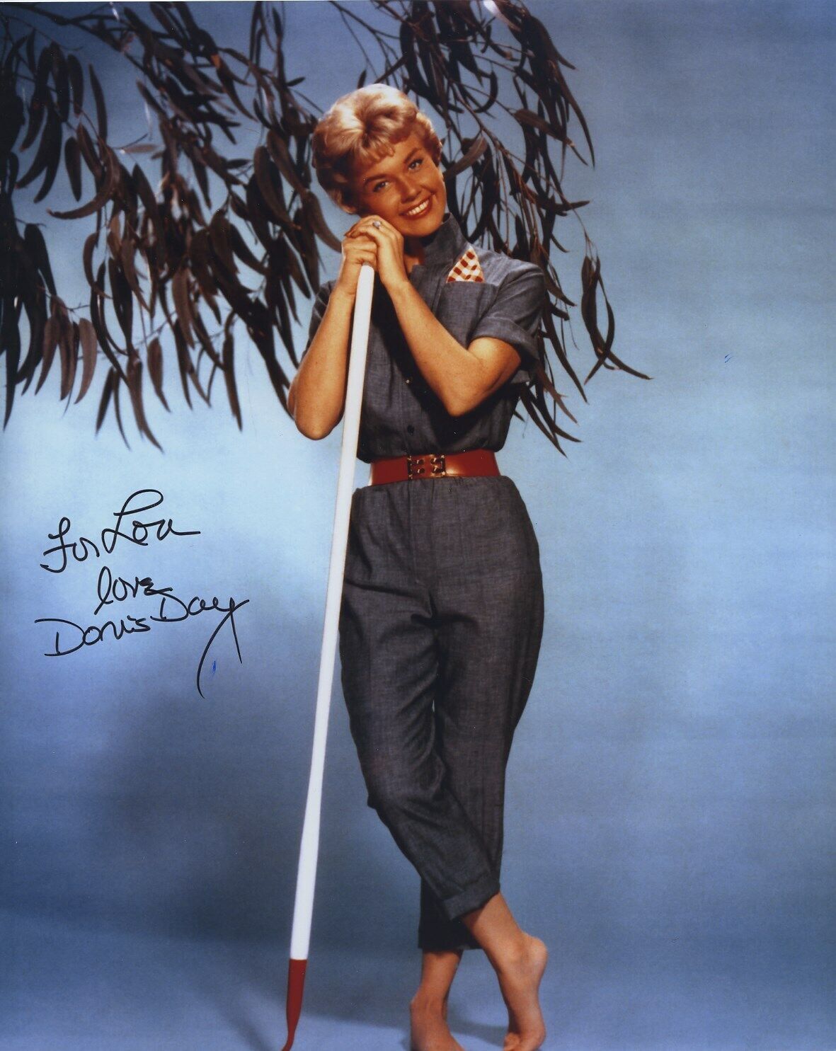 DORIS DAY SIGNED AUTOGRAPHED 8X10 Photo Poster painting FOR LOU