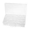 (US Only)64-Grid Clear Plastic Diamond Painting Storage Box Rhinestone Beads Organizer