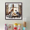 Dog Cat-11CT Stamped Cross Stitch 40*40cm/15.75*15.75in tapestrymarket
