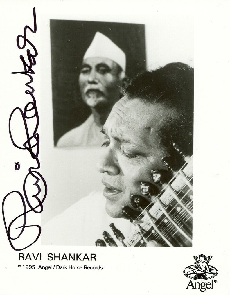 RAVI SHANKAR Signed Photo Poster paintinggraph - Sitar Player & Composer - Beatles - preprint