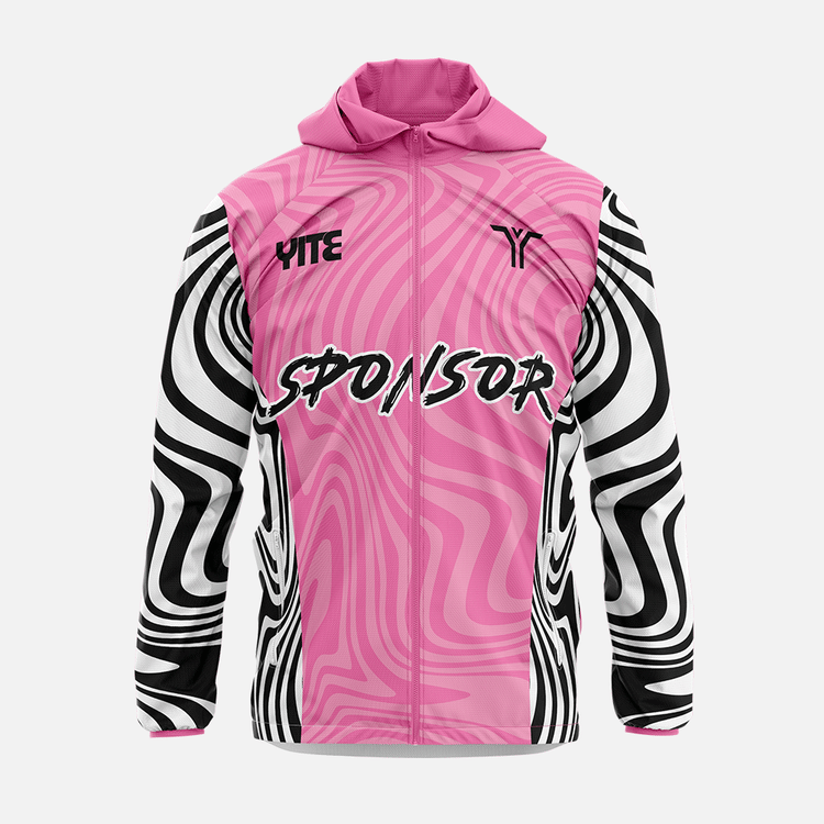 YITE |LF24-006- Black And Pink Windbreaker Jacket