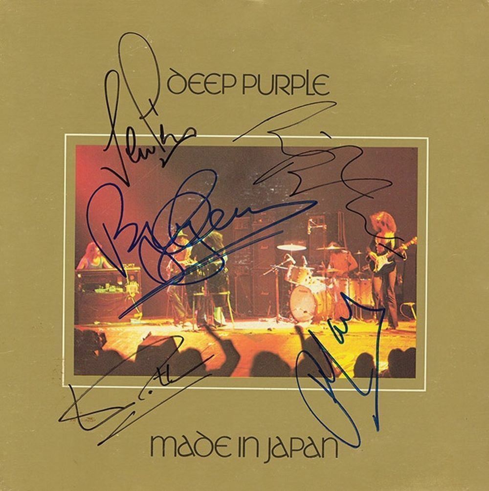 DEEP PURPLE Signed 'Made In Japan' Photo Poster paintinggraph - Rock Group - preprint