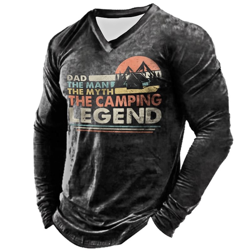 Men's Outdoor Camping Retro Fun T-Shirt-Compassnice®