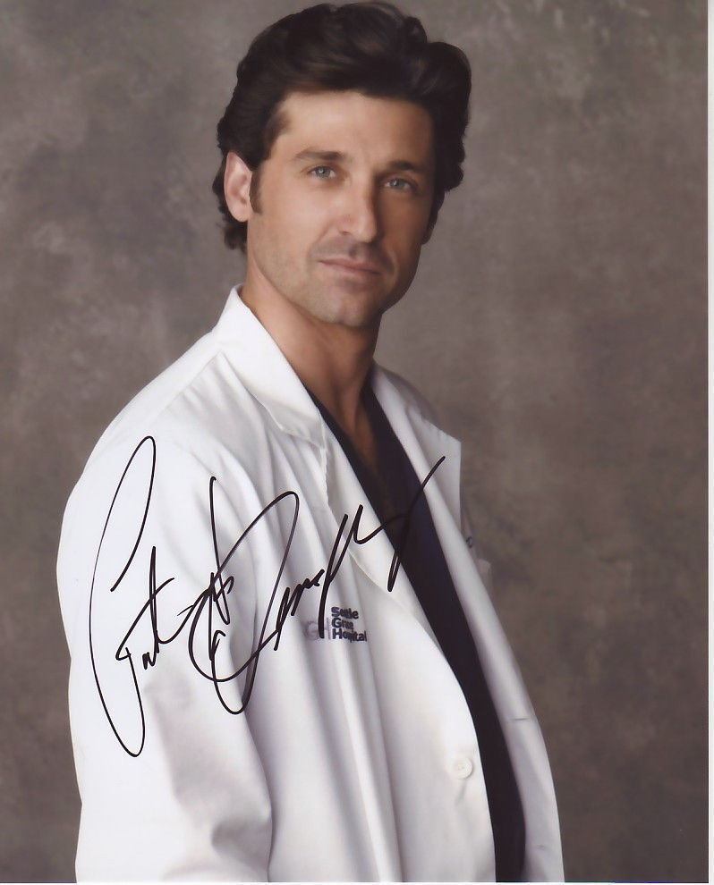 PATRICK DEMPSEY AUTOGRAPH SIGNED PP Photo Poster painting POSTER