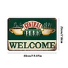 Central Perk WELCOME - Panneaux en &eacute;tain m&eacute;tallique(20*30cm/30*40cm)