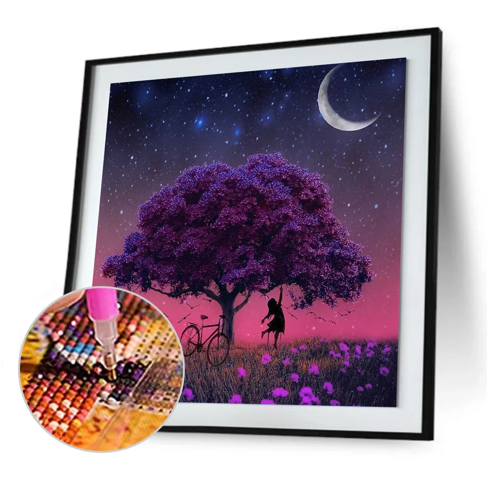 Full Round Diamond Painting 30*30cm - Tree