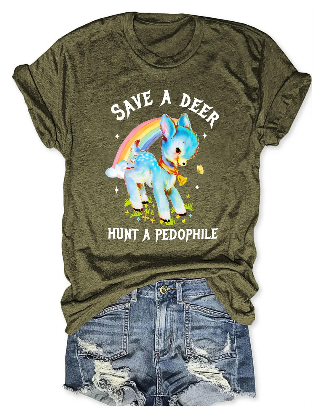Save A Deer Hunt A Pedophile T-shirt