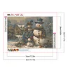 Bonhomme De Neige D’Hiver-Perceuse Ronde Peinture Diamant-40*30CM