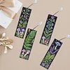 4Pcs Special Shape Flowers Mushroom 5D DIY Diamond Painting Bookmark for Adults