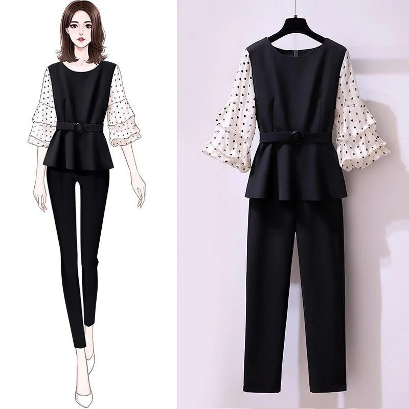 Fashion Pokla Dots Two-Piece Set P11639