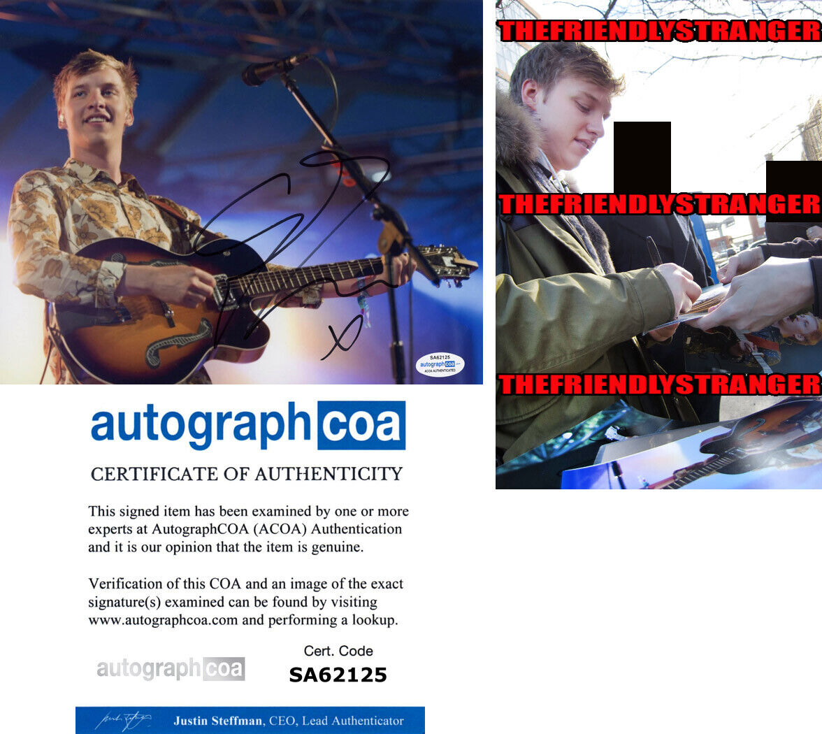 GEORGE EZRA signed Autographed 8X10 Photo Poster painting L PROOF - SINGER Budapest ACOA COA