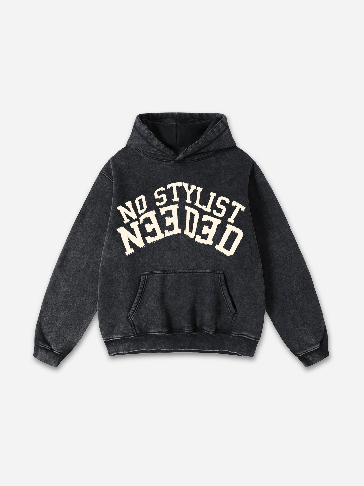 Sopula Vintage Hollywood Hideout Graphic Acid Washed Oversized Hoodie