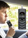 Breathalyzer with LCD Display and 5 Mouthpieces Portable Breath Alcohol Tester