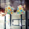 2pcs Easter Egg Diamond Painting Double-sided Crystal Window Suncatcher Craft Set Birthday Gifts Home Garden Decor Hanging Kit