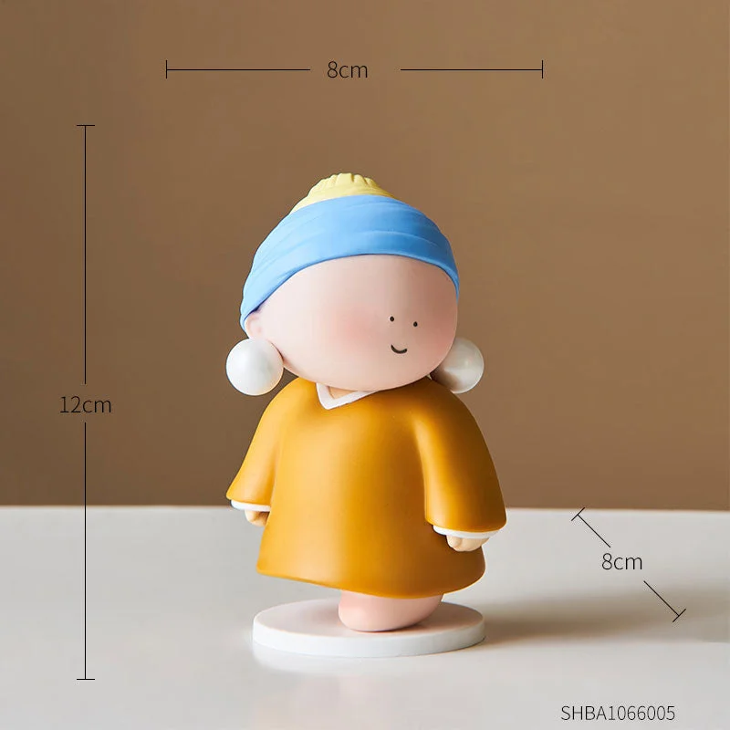 Creative artist statue Desk Decoration cartoon character model Nordic home decoration accessories living room decoration gifts