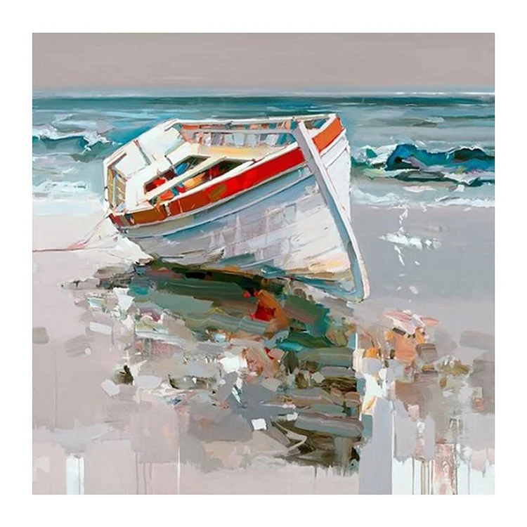 Seaside Boat - Paint By Numbers(20*20cm)