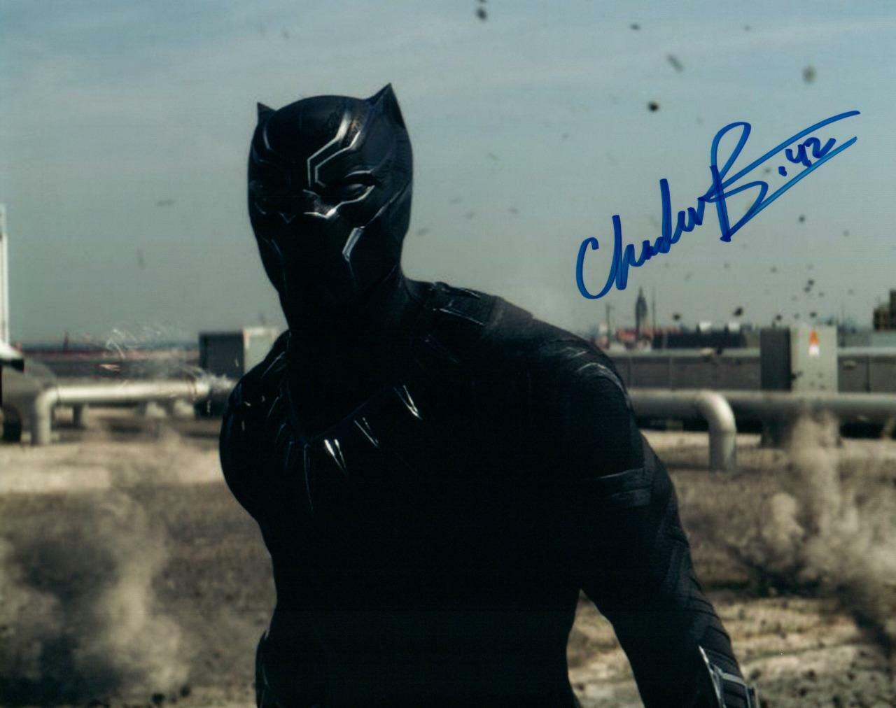 Chadwick Boseman signed 8x10 Picture autographed Photo Poster painting Nice Photo Poster painting with COA