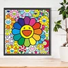 >SALE<5D DIY Full Round Drill Partial AB Diamond Painting Happy Flower Decor 50x50cm