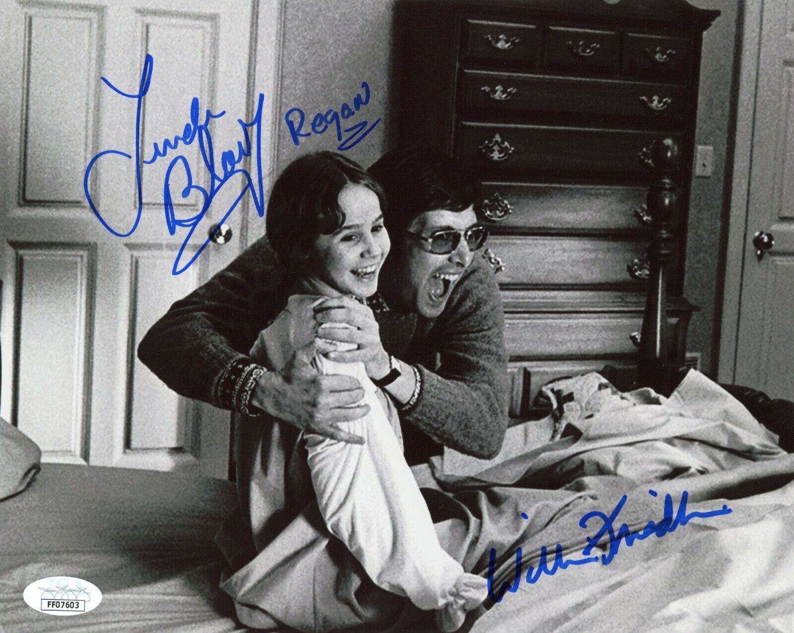 LINDA BLAIR & WILLIAM FRIEDKIN Hand-Signed THE EXORCIST