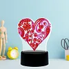 DIY Diamond Painting 7 Color Night Light Lamp Home Decoration Ornament Gift Kit(Heart)
