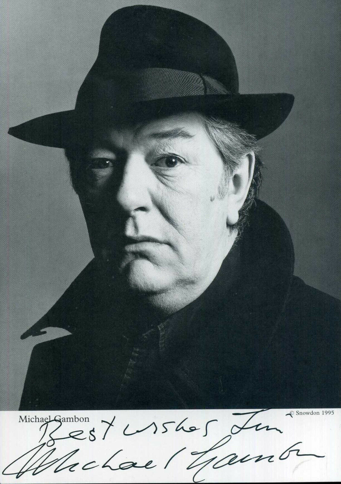 MICHAEL GAMBON Signed Photo Poster paintinggraph - Film Actor Harry Potter DUMBLEDORE preprint