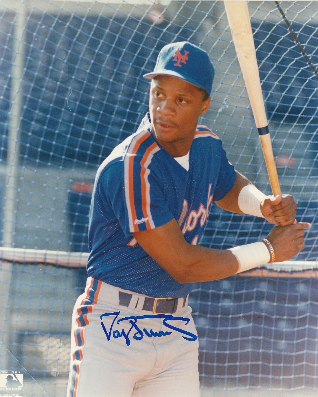 Signed 8x10 DARRYL STRAWBERRY New York Mets Autographed Photo Poster painting - COA