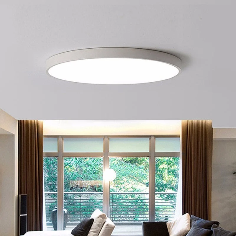 Round LED Modern 5CM Thin Ceiling Lights For Dining Room Balcony Indoor ...