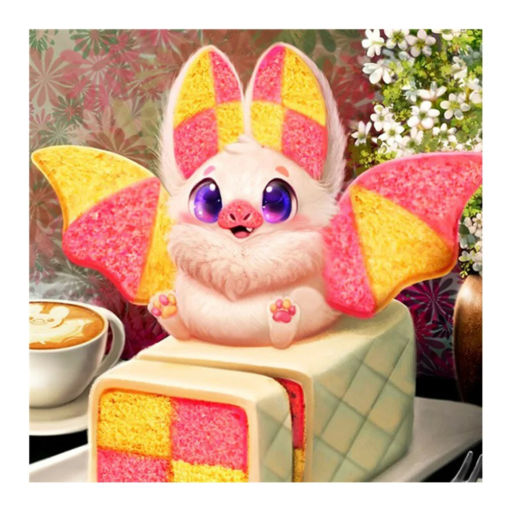 Diamond Painting - Full Round Drill - Cute Animal(30*30cm)