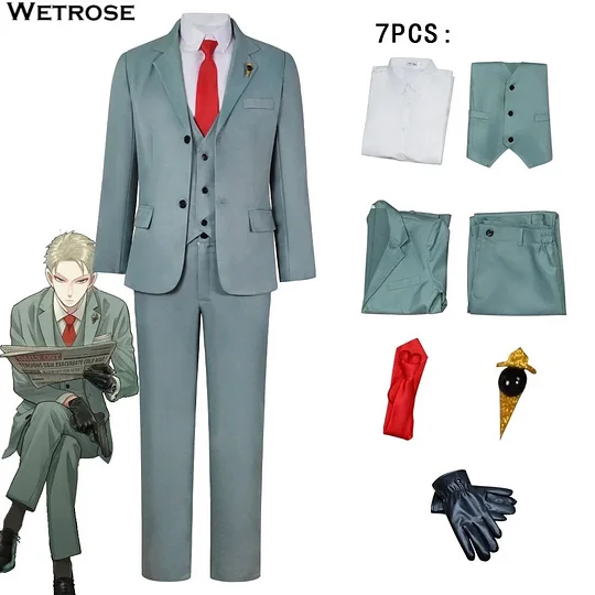 [Wetrose] In Stock Spy X Family Loid Forger Cosplay Costume Male Twilight Anime Suit Full Set Wig Outfit Halloween