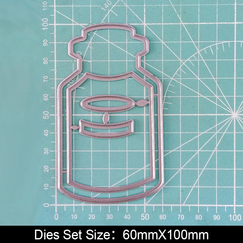 Pentagram Bottle Air Ball Star Craft Metal Cutting Dies for DIY Scrapbook Paper Cards Embossed Decorative