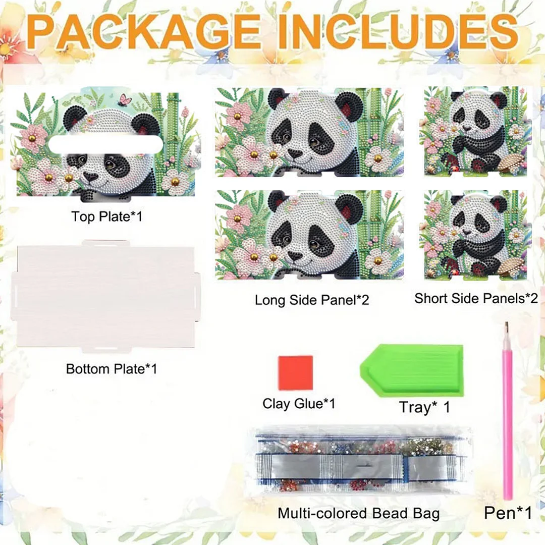 Wooden Diamond Painting Tissue Box for Home and Office Decoration(CZH003)