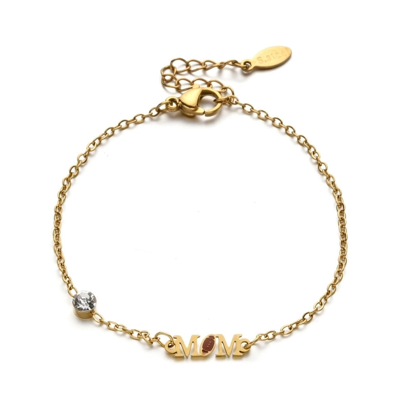 Basic Minimalist Classic Style Letter Hot Air Balloon Heart Shape 304 Stainless Steel Bracelets In Bulk