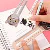 (US Only)6pcs Cartoon Animal Pattern 2D/Flat DIY Diamond Painting Ruler Bookmark Set