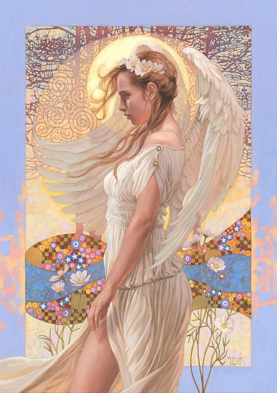 Goddess Angel Girl 40*60CM(Canvas) Full Round Drill Diamond Painting gbfke