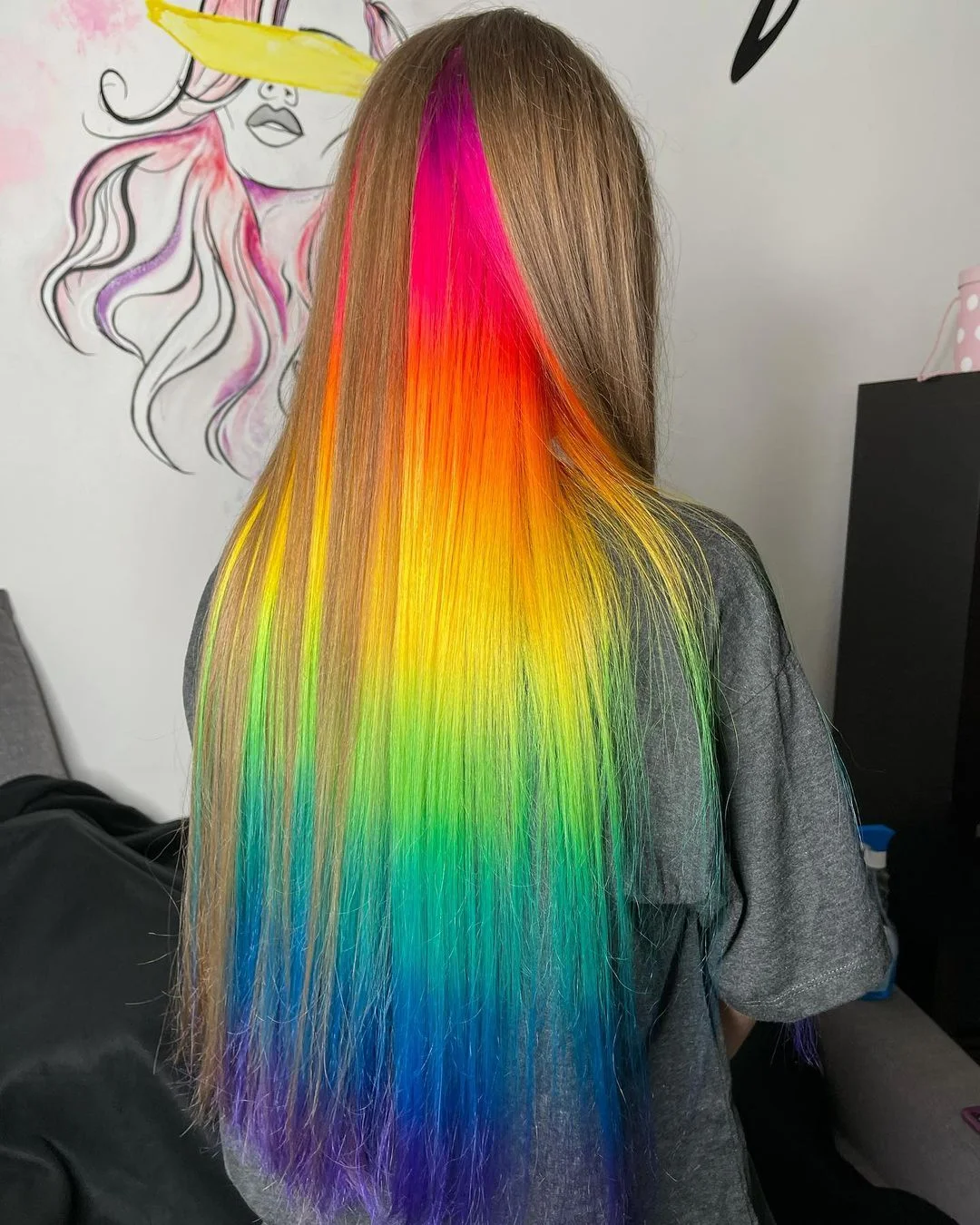 ELCNEPAL® | (🔥HOT)RAINBOW COLOR WIG 70% OFF SPECIAL OFFER 100% DENSITY GLUELESS FRONTAL LACE WIG ELCNEPAL