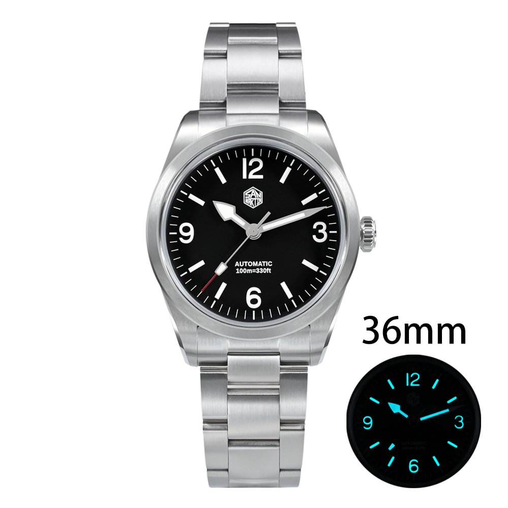 San Martin 36mm Vintage Mechanical Watch SN0107 San Martin Watch 