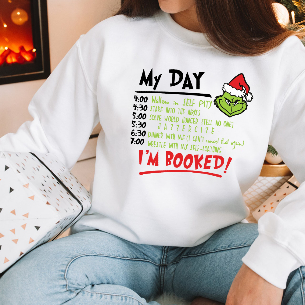 Christmas MY DAY GRINCH Crewneck