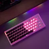 &ldquo;Love&rdquo; transparent side-engraved translucent keycaps OEM height Wooting ATK68 magnetic axis PC translucent keycaps