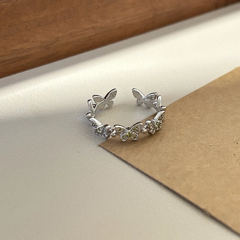 Minimalist Geometric Copper Plating Women’s Open Rings