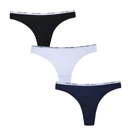 3Pcs/Lot Cotton Thong Panties Sexy G-string Briefs Lace Thongs Women Underwear Panties for Female Girls Ladies Pantys Underpants
