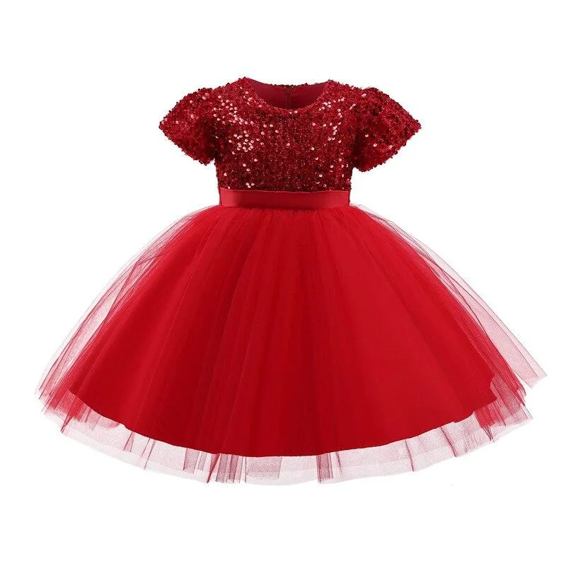 Summer Pretty Girls Dress Birthday Party Princess Dress Lace Formal Dress Kids Ball Gown Elegant Dress Casual Dress Size 3-8T