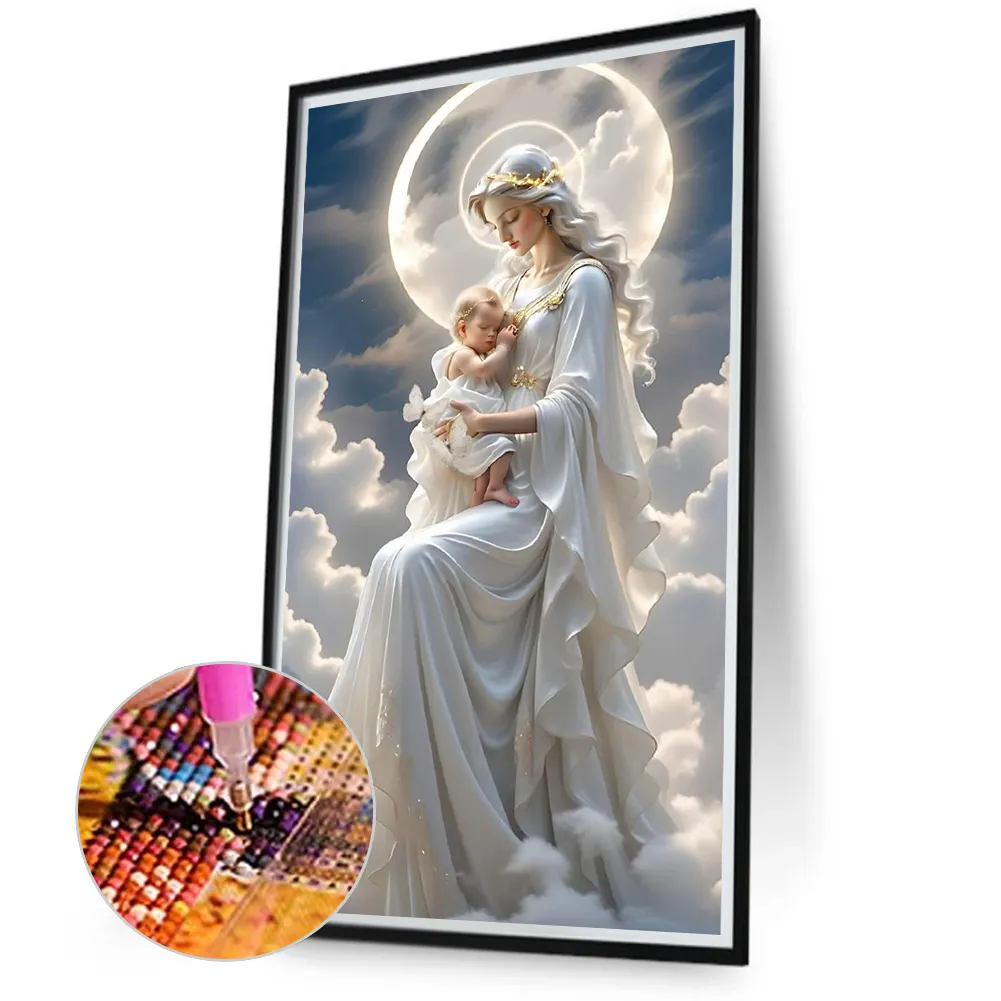 Diamond Painting - Full Round Drill - Angel Virgin(Canvas|40*70cm)