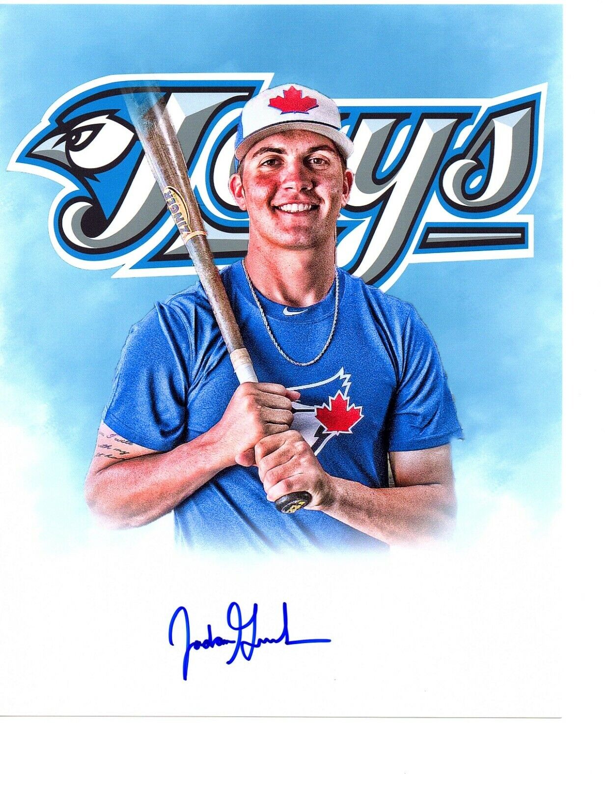 Jordan Groshans signed 8x10 Photo Poster painting autograph Toronto Blue Jays Prospect baseball*