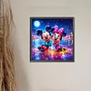 Mickey minnie-plein diamant rond peinture-50 * 50cm