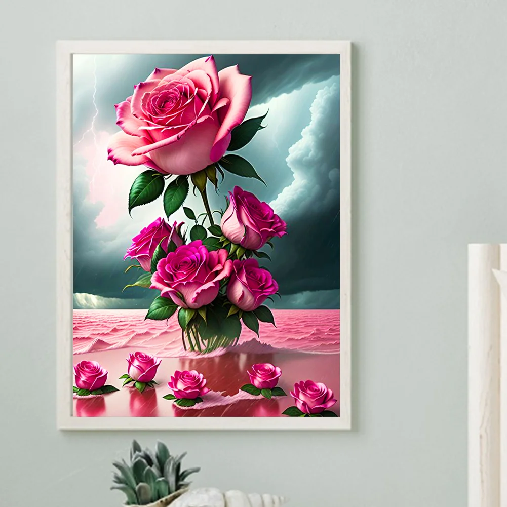 Diamond Painting - Full Round Drill - Rose(30*40cm)