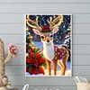 Christmas Deer-Full Round Diamond Painting 30*40CM