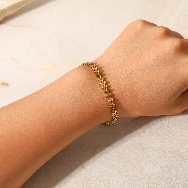 Fashion Geometric Stainless Steel No Inlaid Bracelets In Bulk