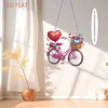 Valentine Day 2D Flat DIY Diamond Art Pendant Diamond Painting Set (Love Bike)