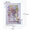 30 * 40CM - speziell geformte Diamant-Malerei - Blume