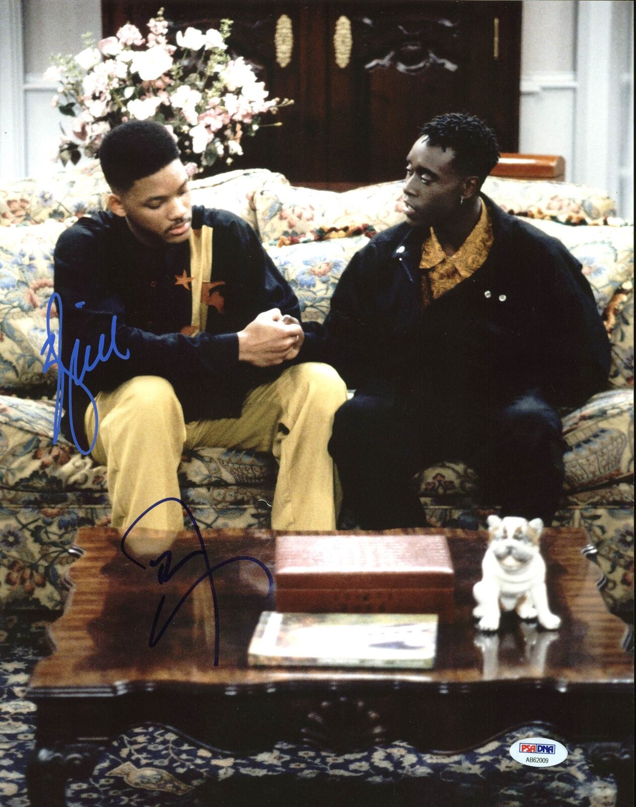 Will Smith & Don Cheadle Fresh Prince of Bel-Air Signed 11X14 Photo Poster painting PSA #AB62009